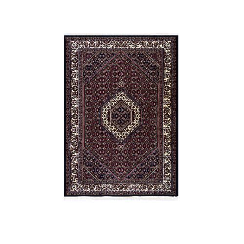 فرش ماشینی ستاره کویر یزد مدل ایساتیس کد N-010 زمینه لاکی
