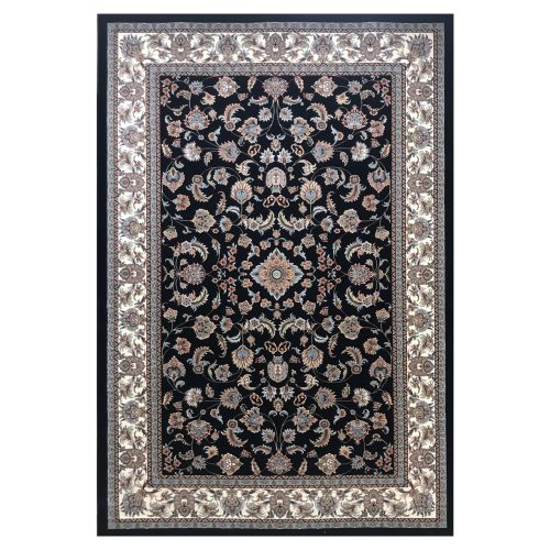 فرش ماشینی ساوین کد 4501 زمینه سرمه ای