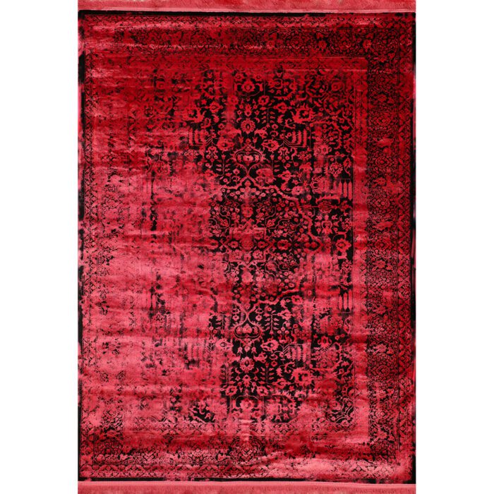 فرش ماشینی اکسیر کد37 زمینه قرمز