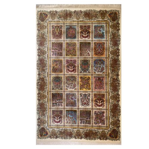 فرش ماشینی دیبا کد T6213 زمینه کرم