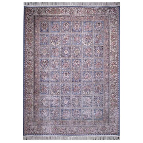 فرش ماشینی زمرد مشهد کد 50002 زمینه دلفینی