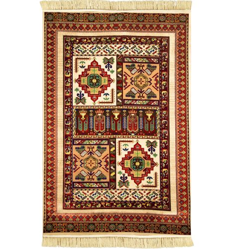 فرش ماشینی مهستان مدل کیلیم کد KILIM21 زمینه کرم