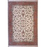 فرش ماشینی رادین اصفهان طرح افشان 3 رنگ زمینه صدفی