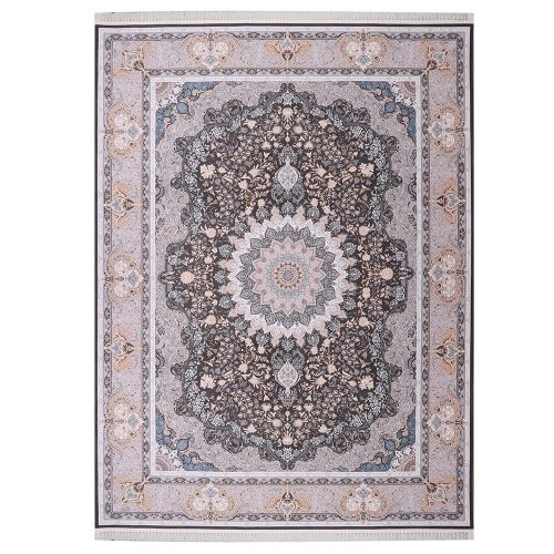 فرش ماشینی صنایع عظیم زاده مدل رستا گل برجسته کد 9008
