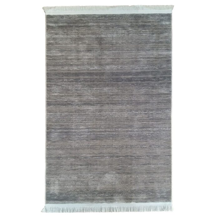 فرش ماشینی فرش رادین طرح گبه کد 14 زمینه خاکستری